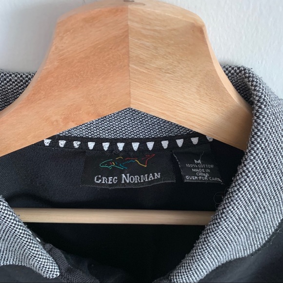 Greg Norman - Golf Polo Shirt Shirt Sleeve - Black - Picture 3 of 5